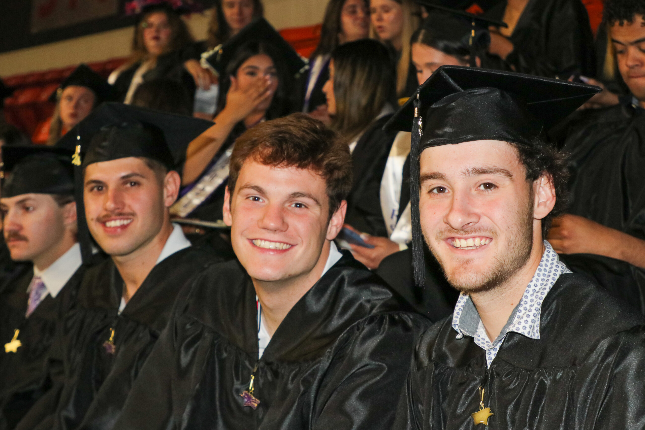 Group of men in graduation attire