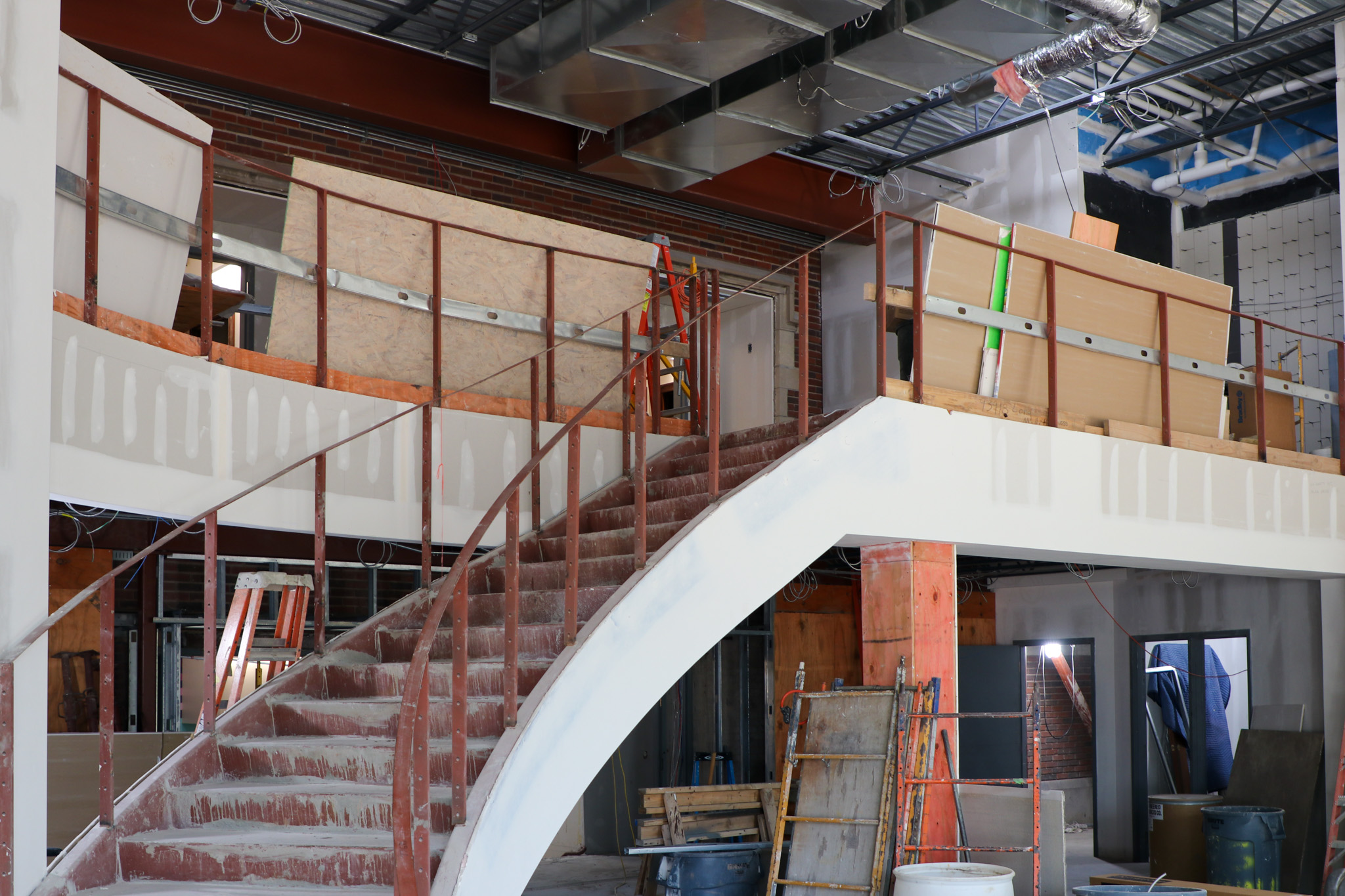 Staircase in building still being constructed