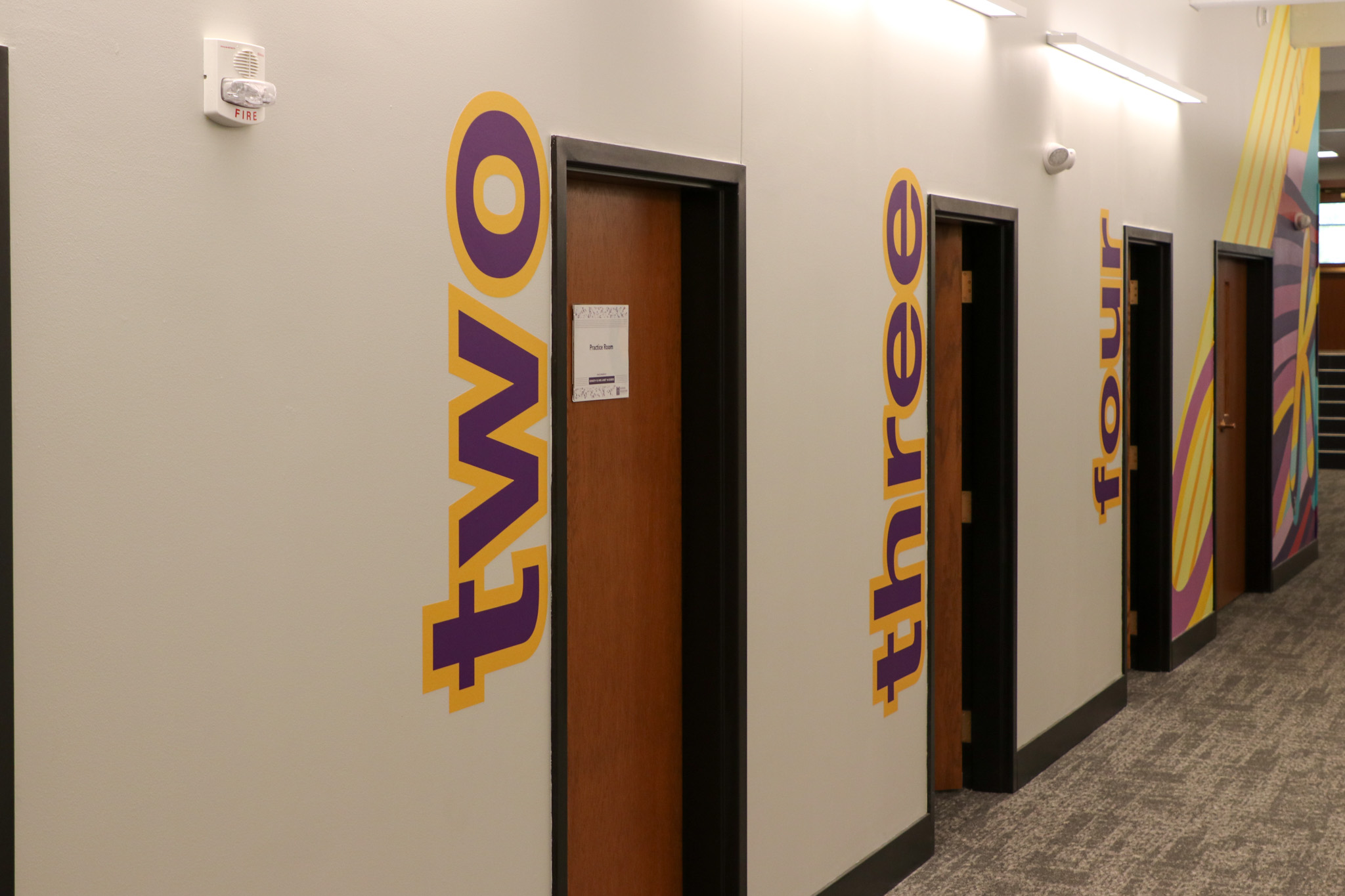 Signage in Applequist Family Music Center