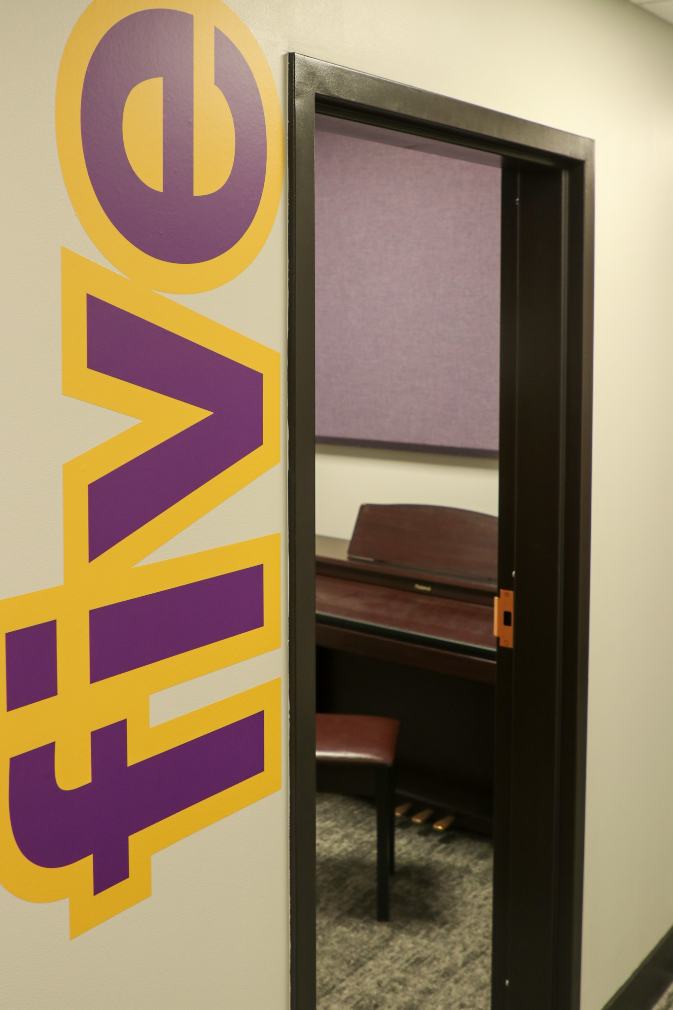 Signage in Applequist Family Music Center