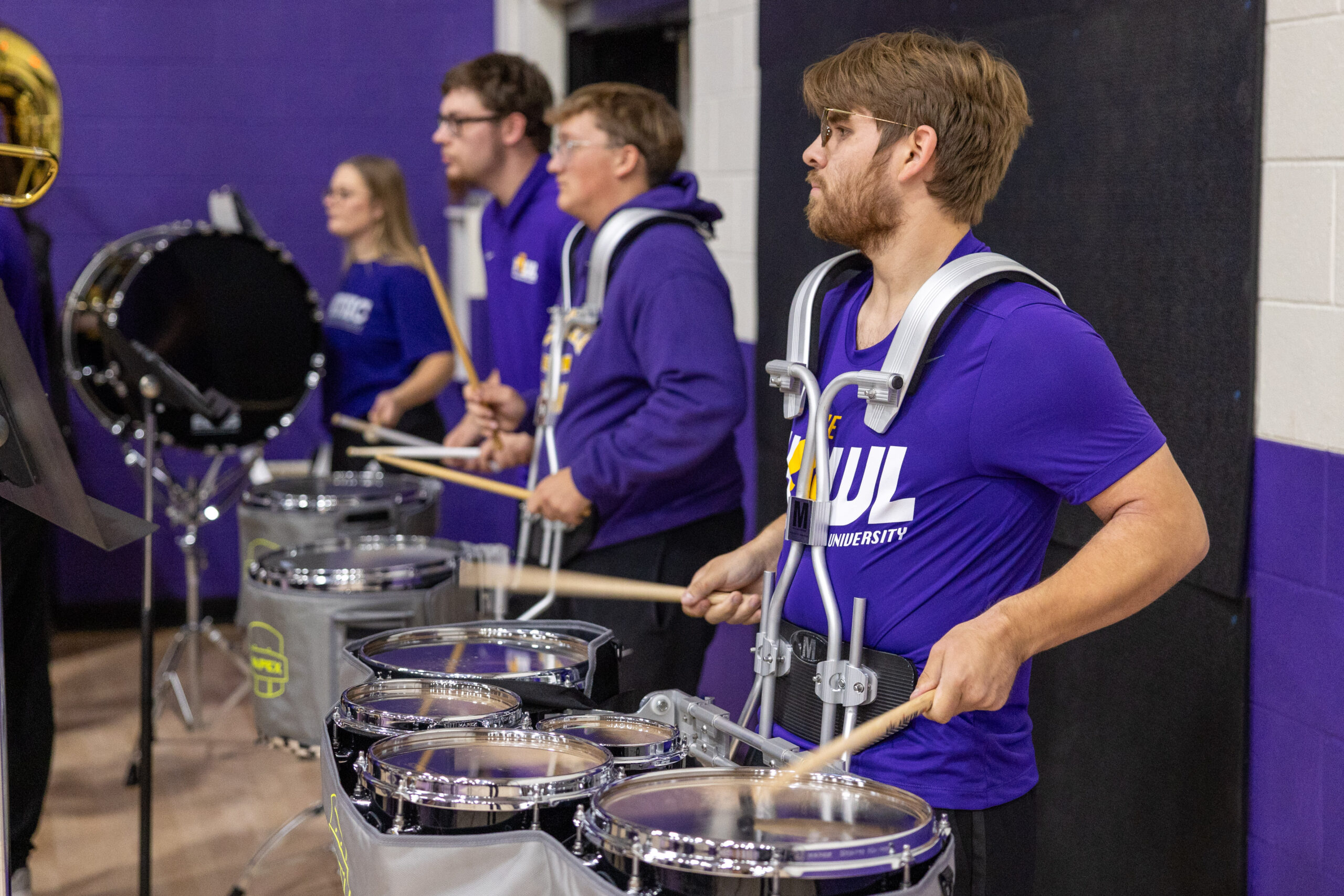 Band playing at Pep Rally