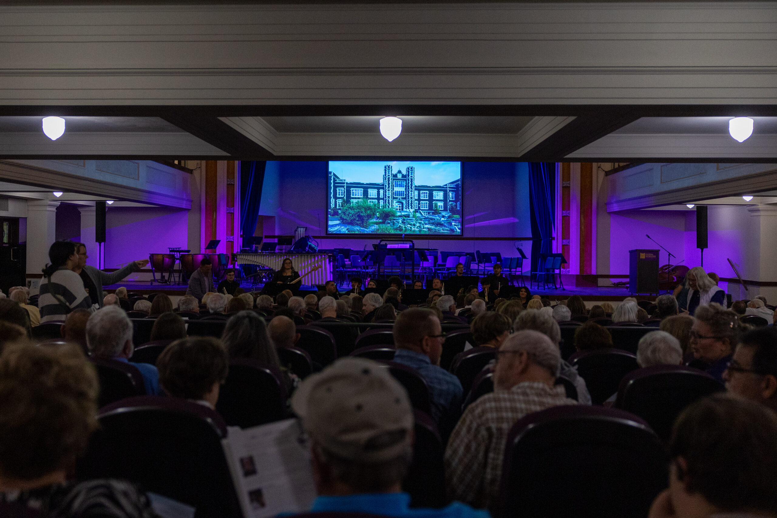 Wide angle shot of Sams Chapel