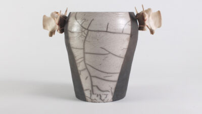 Ceramic pot for January art exhibit